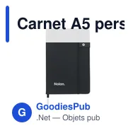 Carnet A5 personnalisable avec USB intégrée pour logo - USBNOTE - Miniature 3