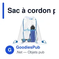 Sac à cordon personnalisable USEE pour logo - Transparent - Miniature 4