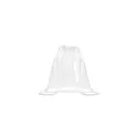 Variante blanc - Sac à cordon personnalisable USEE pour logo - Transparent