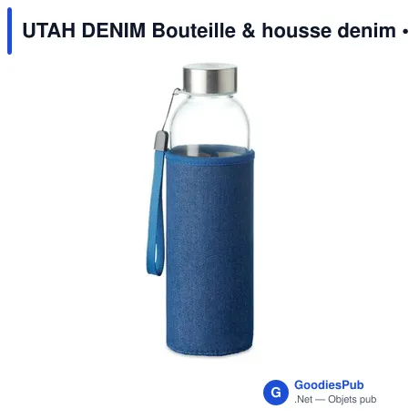 UTAH DENIM Bouteille & housse denim