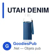 UTAH DENIM Bouteille & housse denim - Miniature 2