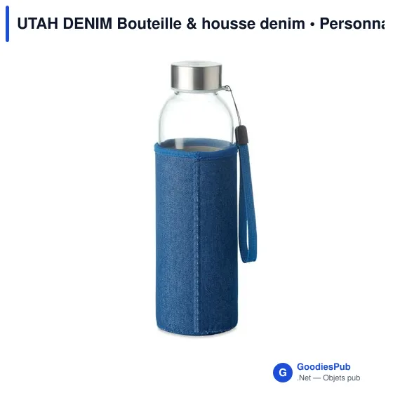 UTAH DENIM Bouteille & housse denim - Image 2