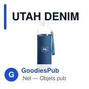 UTAH DENIM Bouteille & housse denim - Miniature 3