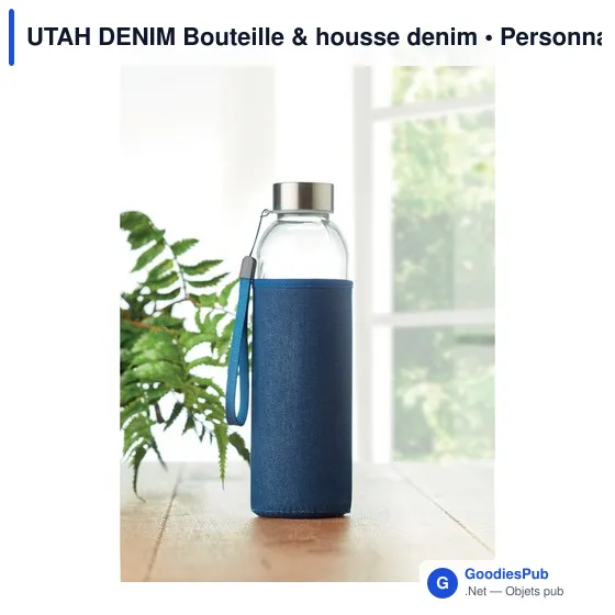UTAH DENIM Bouteille & housse denim - Image 4