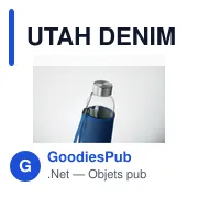 UTAH DENIM Bouteille & housse denim - Miniature 5