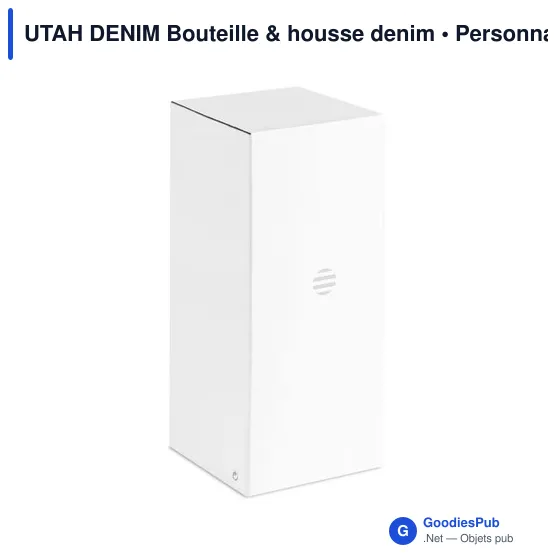 UTAH DENIM Bouteille & housse denim - Image 6