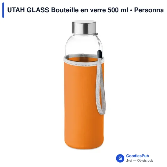 UTAH GLASS Bouteille en verre 500 ml - Image 3