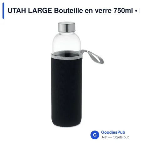 UTAH LARGE Bouteille en verre 750ml