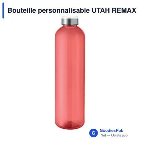Bouteille personnalisable UTAH REMAX 1L avec logo