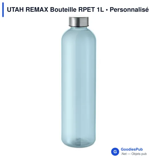 Bouteille personnalisable UTAH REMAX 1L avec logo - Image 12