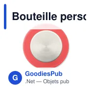 Bouteille personnalisable UTAH REMAX 1L avec logo - Miniature 3
