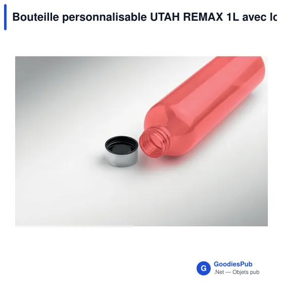 Bouteille personnalisable UTAH REMAX 1L avec logo - Image 4