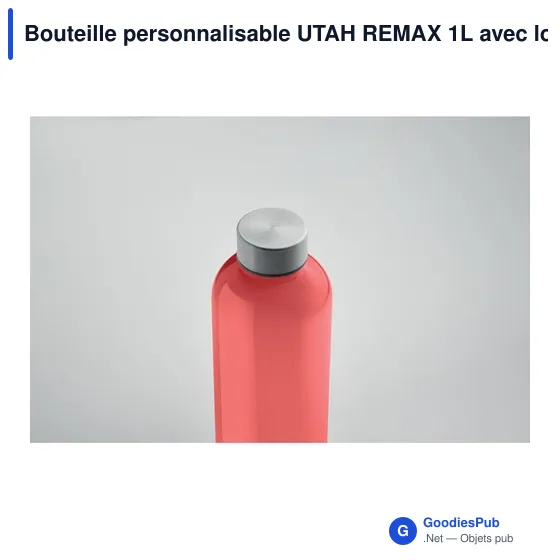 Bouteille personnalisable UTAH REMAX 1L avec logo - Image 6