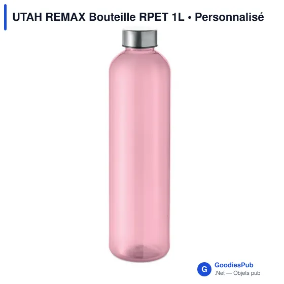 Bouteille personnalisable UTAH REMAX 1L avec logo - Image 7