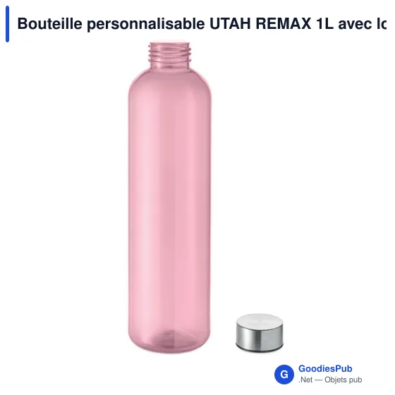 Bouteille personnalisable UTAH REMAX 1L avec logo - Image 8