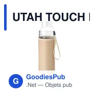 UTAH TOUCH Bouteille & housse en jute - Miniature 1