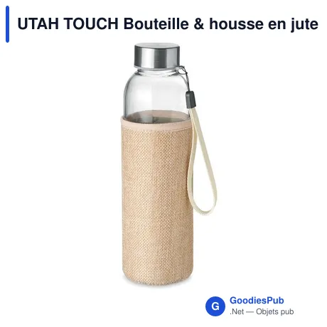 UTAH TOUCH Bouteille & housse en jute