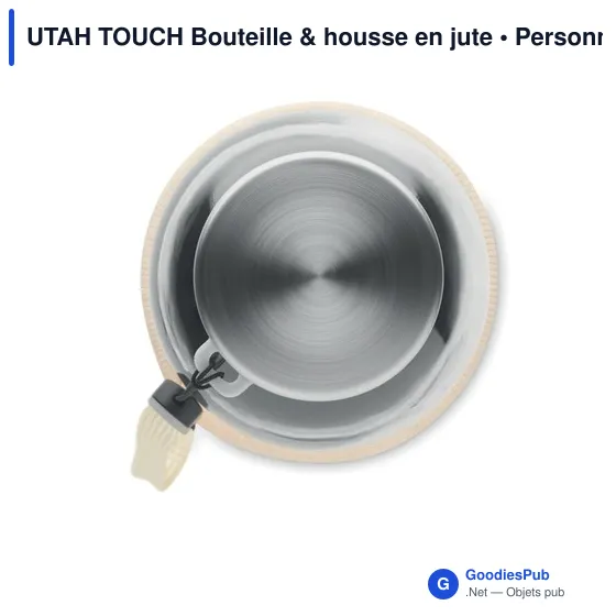UTAH TOUCH Bouteille & housse en jute - Image 2