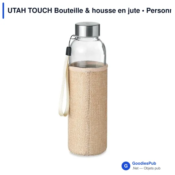 UTAH TOUCH Bouteille & housse en jute - Image 3