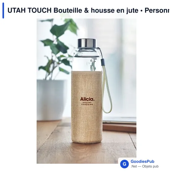 UTAH TOUCH Bouteille & housse en jute - Image 4