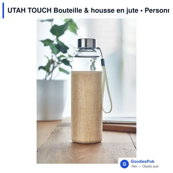 UTAH TOUCH Bouteille & housse en jute - Image 5