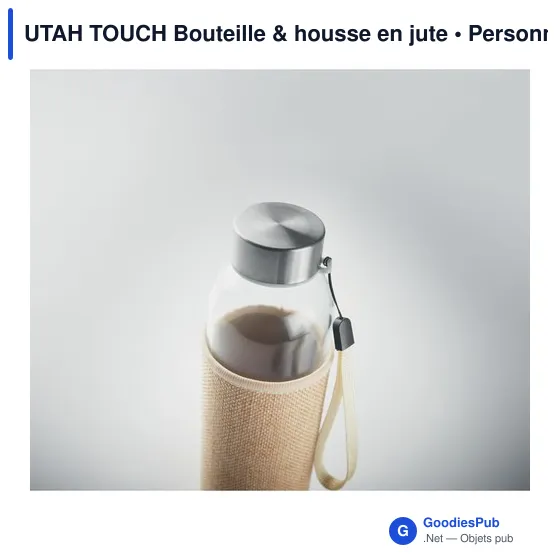 UTAH TOUCH Bouteille & housse en jute - Image 6