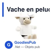 Vache en peluche personnalisable avec logo - Mootsy - Miniature 2