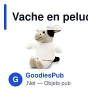 Vache en peluche personnalisable avec logo - Mootsy - Miniature 3