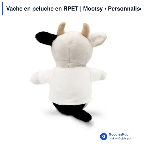 Vache en peluche personnalisable avec logo - Mootsy - Image 6
