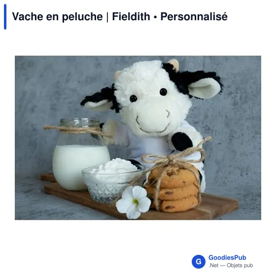 Vache en peluche personnalisable avec logo - Fieldith - Image 4