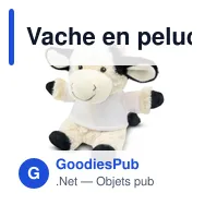 Vache en peluche personnalisable avec logo - Fieldith - Miniature 5