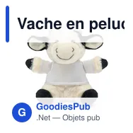 Vache en peluche personnalisable avec logo - Fieldith - Miniature 6