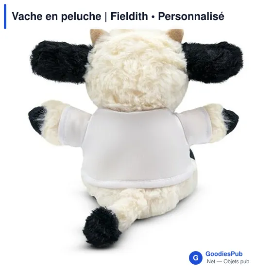 Vache en peluche personnalisable avec logo - Fieldith - Image 7