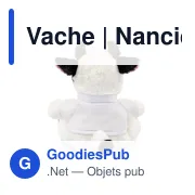 Peluche personnalisable Vache Nancie avec T-shirt pour logo - Miniature 4