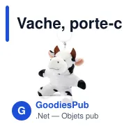 Vache, porte-clés | Bessie - Miniature 1