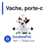 Vache, porte-clés | Bessie - Miniature 3