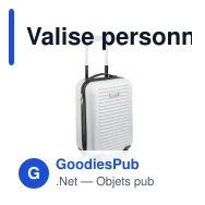 Valise personnalisable 18 pouces en ABS avec logo - Édition couleur - Miniature 2