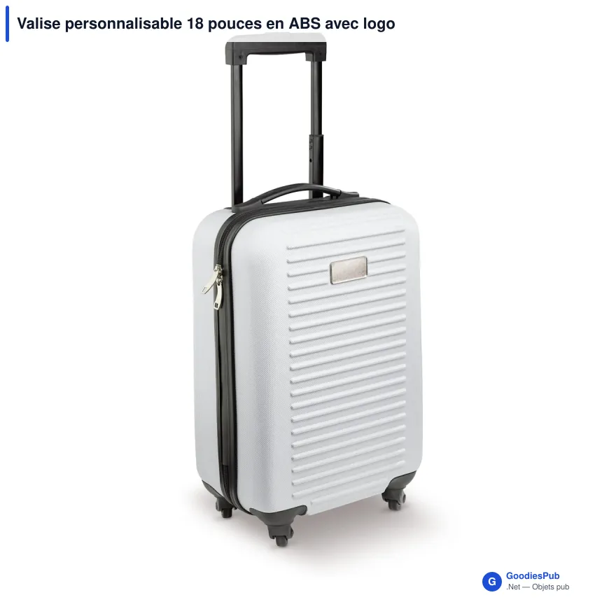 Valise personnalisable 18 pouces en ABS avec logo - Édition couleur - Image 2