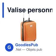 Valise personnalisable 18 pouces en ABS avec logo - Édition couleur - Miniature 3