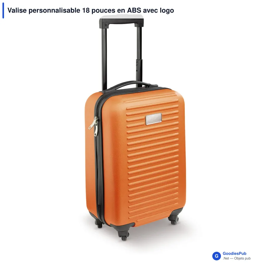 Valise personnalisable 18 pouces en ABS avec logo - Édition couleur - Image 3