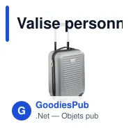 Valise personnalisable 18 pouces en ABS avec logo - Édition couleur - Miniature 4