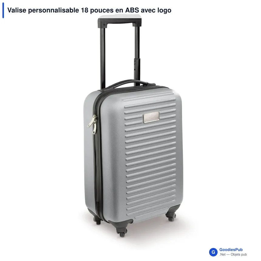 Valise personnalisable 18 pouces en ABS avec logo - Édition couleur - Image 4
