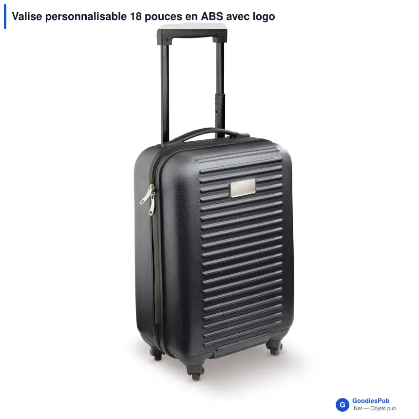 Valise personnalisable 18 pouces en ABS avec logo - Édition couleur - Image 6