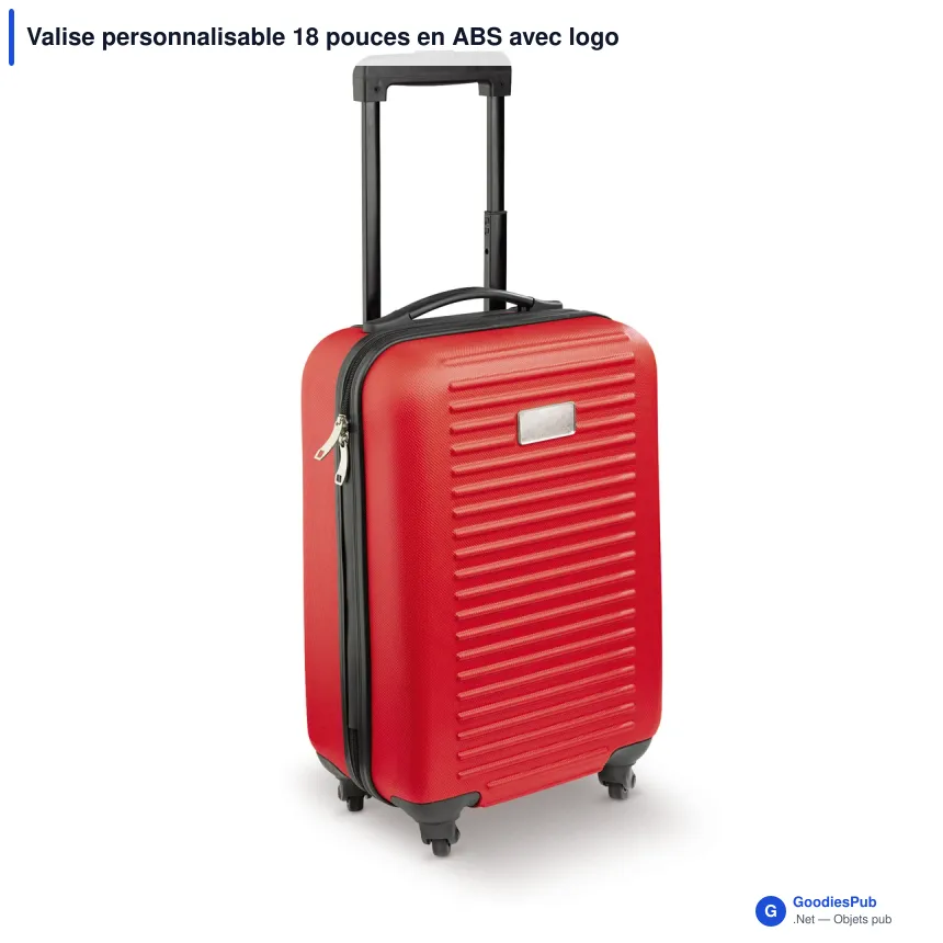 Valise personnalisable 18 pouces en ABS avec logo - Édition couleur - Image 7