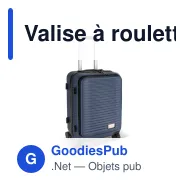 Valise à roulettes personnalisable 20 pouces avec logo - InSideOut Rulla - Miniature 2