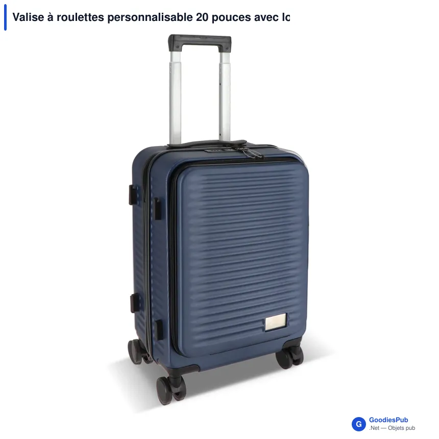 Valise à roulettes personnalisable 20 pouces avec logo - InSideOut Rulla - Image 2