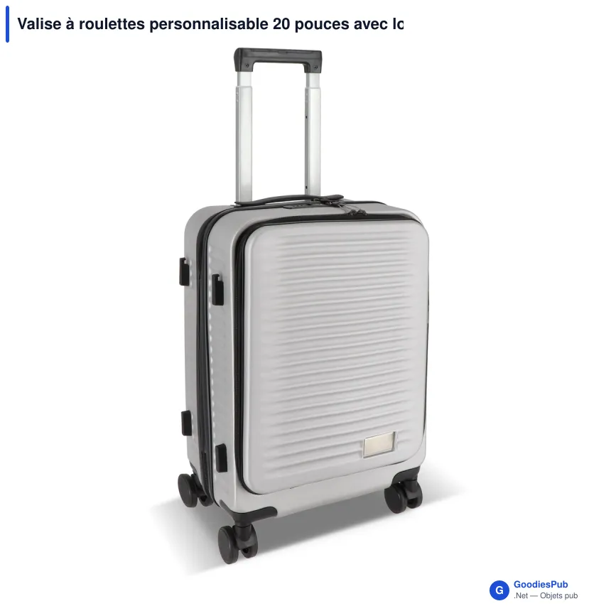 Valise à roulettes personnalisable 20 pouces avec logo - InSideOut Rulla - Image 3