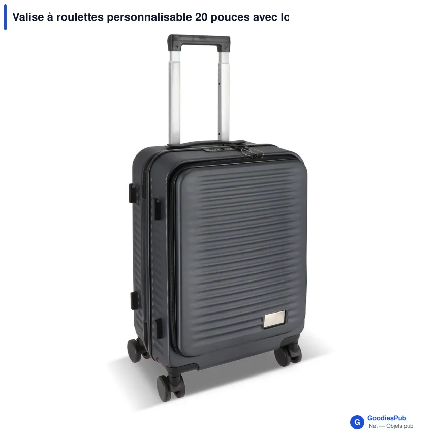 Valise à roulettes personnalisable 20 pouces avec logo - InSideOut Rulla - Image 5