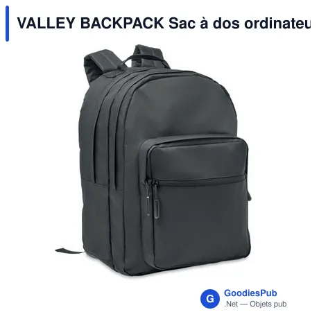 VALLEY BACKPACK Sac à dos ordinateur RPET 300D