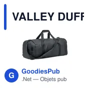 VALLEY DUFFLE Grand sac de sport en RPET 300D - Miniature 3